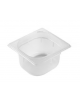 Bacinella contenitore GN 1/6 in polipropilene traslucido - capacità Lt. 1 - mm 176x160x65h