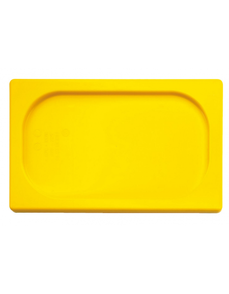 Coperchio per bacinelle GN 1/1 in polipropilene - colore giallo - mm 530x325