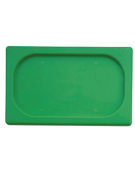 Coperchio per bacinelle GN 1/1 in polipropilene - colore verde - mm 530x325