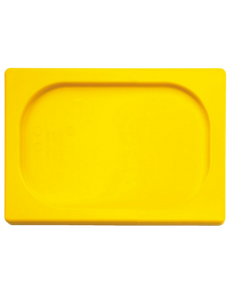 Coperchio per bacinelle GN 1/2 in polipropilene - colore giallo - mm 325x265