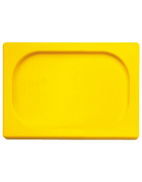 Coperchio per bacinelle GN 1/2 in polipropilene - colore giallo - mm&nbsp;325x265