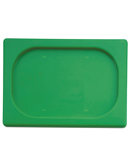Coperchio per bacinelle GN 1/2 in polipropilene - colore verde - mm 325x265