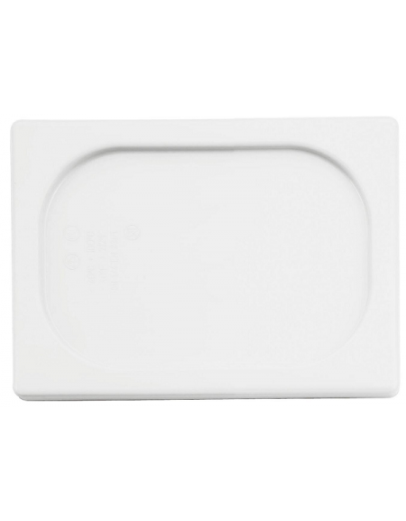 Coperchio per bacinelle GN 1/2 in polipropilene - colore bianco - mm 325x265