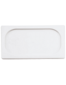 Coperchio per bacinelle GN 1/3 in polipropilene - colore bianco - mm 325x180