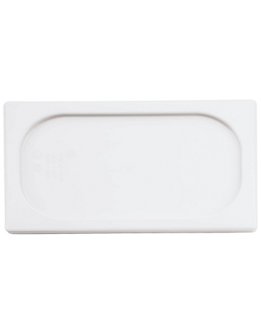 Coperchio per bacinelle GN 1/3 in polipropilene - colore bianco - mm 325x180