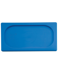 Coperchio per bacinelle GN 1/4 in polipropilene - colore blu - mm&nbsp;265x160
