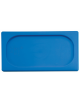 Coperchio per bacinelle GN 1/4 in polipropilene - colore blu - mm 265x160