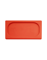 Coperchio per bacinelle GN 1/4 in polipropilene - colore rosso - mm&nbsp;265x160