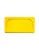 Coperchio per bacinelle GN 1/4 in polipropilene - colore giallo - mm 265x160
