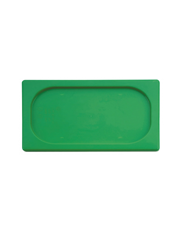 Coperchio per bacinelle GN 1/4 in polipropilene - colore verde - mm 265x160