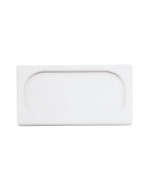 Coperchio per bacinelle GN 1/4 in polipropilene - colore Bianco - mm 265x160