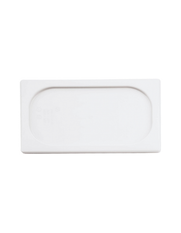 Coperchio per bacinelle GN 1/4 in polipropilene - colore Bianco - mm 265x160