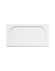 Coperchio per bacinelle GN 1/4 in polipropilene - colore Bianco - mm 265x160