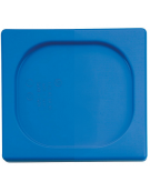 Coperchio per bacinelle GN 1/6 in polipropilene - colore Blu - mm 176x160