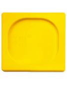 Coperchio per bacinelle GN 1/6 in polipropilene - colore giallo - mm 176x160