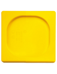 Coperchio per bacinelle GN 1/6 in polipropilene - colore giallo - mm 176x160