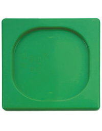 Coperchio per bacinelle GN 1/6 in polipropilene - colore verde - mm 176x160
