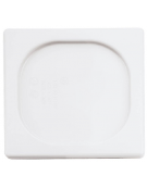Coperchio per bacinelle GN 1/6 in polipropilene - colore bianco - mm 176x160