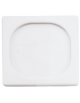 Coperchio per bacinelle GN 1/6 in polipropilene - colore bianco - mm 176x160