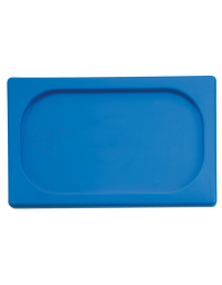 Coperchio per bacinelle GN 1/9 in polipropilene - colore blu - mm 176x110