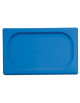 Coperchio per bacinelle GN 1/9 in polipropilene - colore blu - mm 176x110