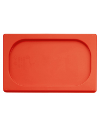 Coperchio per bacinelle GN 1/9 in polipropilene - colore rosso - mm 176x110