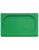 Coperchio per bacinelle GN 1/9 in polipropilene - colore verde - mm 176x110