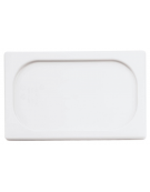 Coperchio per bacinelle GN 1/9 in polipropilene - colore bianca - mm 176x110