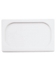 Coperchio per bacinelle GN 1/9 in polipropilene - colore bianca - mm 176x110
