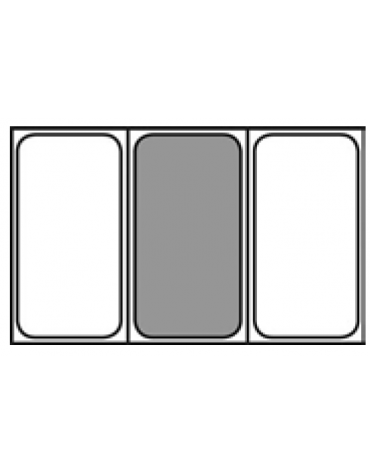 Bacinella contenitore GN 1/3 in polipropilene IML con etichetta permanente costampata e scala graduata - mm 325x175x150h