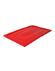 Coperchio per bacinelle GN 1/1 in polipropilene IML - colore rosso - mm 530x325