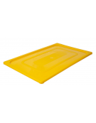 Coperchio per bacinelle GN 1/1 in polipropilene IML - colore giallo - mm 530x325