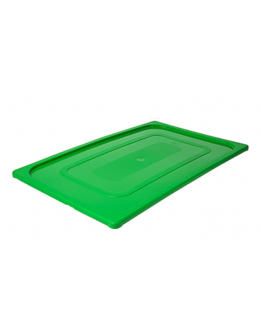 Coperchio per bacinelle GN 1/1 in polipropilene IML - colore verde - mm 530x325