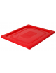 Coperchio per bacinelle GN 1/2 in polipropilene IML - colore rosso - mm 325x265