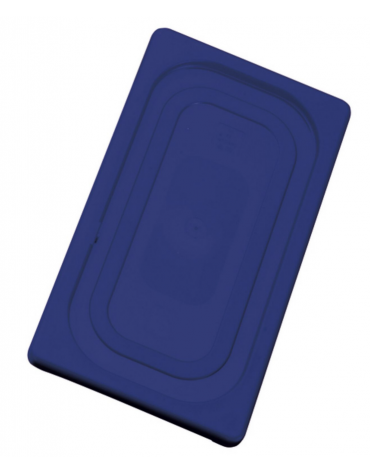 Coperchio per bacinelle GN 1/3 in polipropilene IML - colore blu - mm 325x175