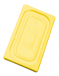 Coperchio per bacinelle GN 1/3 in polipropilene IML - colore giallo - mm 325x175