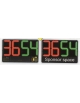 Tabellone luminoso per sostituzione giocatori bicolore-bifaccial - cm 55,5x36x4