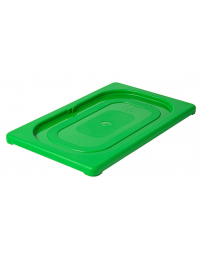 Coperchio per bacinelle GN 1/4 in polipropilene IML - colore verde - mm 264x162