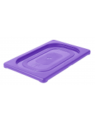 Coperchio per bacinelle GN 1/4 in polipropilene IML - colore viola - mm 264x162