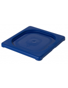 Coperchio per bacinelle GN 1/6 in polipropilene IML - colore blu - mm 176x162