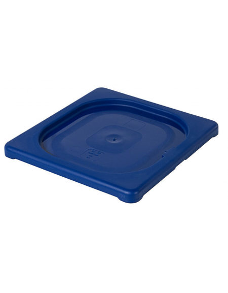Coperchio per bacinelle GN 1/6 in polipropilene IML - colore blu - mm 176x162