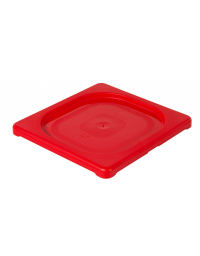 Coperchio per bacinelle GN 1/6 in polipropilene IML - colore rosso - mm 176x162