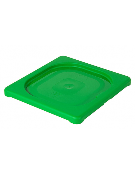 Coperchio per bacinelle GN 1/6 in polipropilene IML - colore verde - mm 176x162