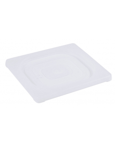 Coperchio per bacinelle GN 1/6 in polipropilene IML trasparente - mm 176x162
