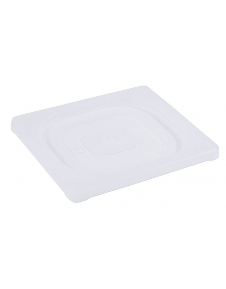 Coperchio per bacinelle GN 1/6 in polipropilene IML trasparente - mm 176x162