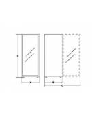 VETRINA DOPPIA VINI ROSSI E ROSSI CON DOPPIA TEMPERATURA +5° +22°C - CAPACITA' N° 250 BOTTIGLIE-CM 100x60x190h