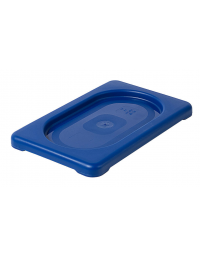 Coperchio per bacinelle GN 1/9 in polipropilene IML - colore blu - mm 176x108
