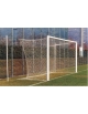 Coppia porte calcio in alluminio regolamentari,con palo staccato - m. 7,32x2,44 - CERTIFICATA UNI EN 748