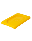 Coperchio per bacinelle GN 1/9 in polipropilene IML - colore giallo- mm 176x108