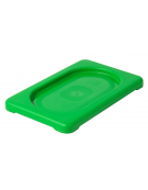 Coperchio per bacinelle GN 1/9 in polipropilene IML - colore verde - mm 176x108